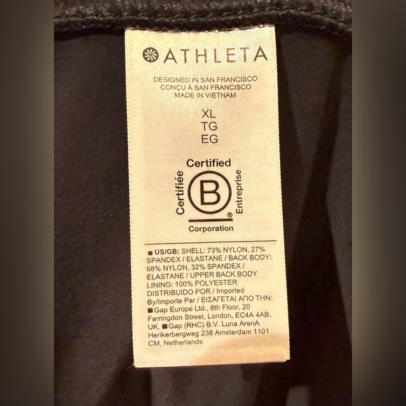 Athleta Stellar Trench in Black Size XL - Picture 11 of 12